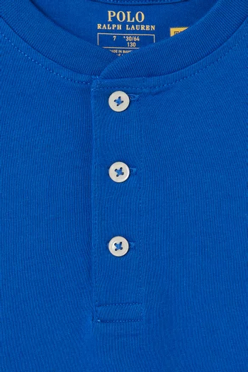 Polo Pony Henley T-shirt in Cotton
