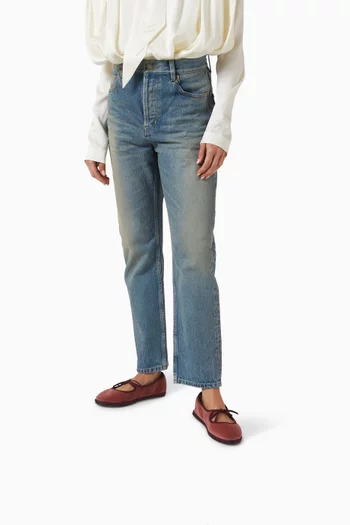 حذاء باليرينا بريجيت بكعب مسطح مخمل