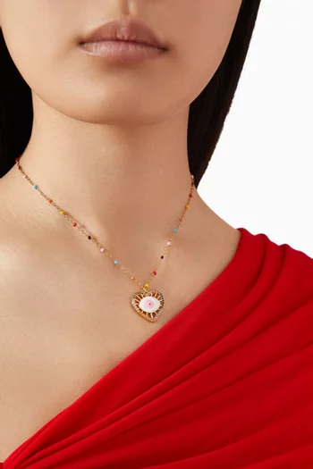 Only Cuteness Necklace in 18kt Gold-plated Brass