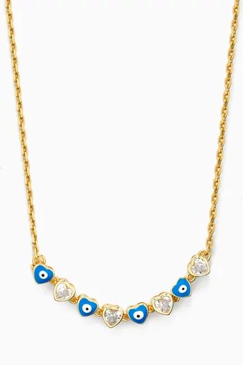 Good Vibes Only Necklace in 18kt Gold-plated Brass