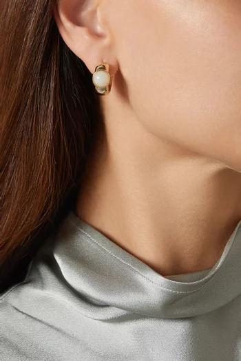 Paelo Midi Hoops Earrings in 18kt Gold-plated Metal