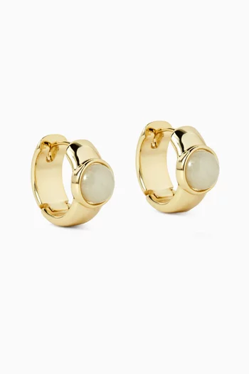 Paelo Midi Hoops Earrings in 18kt Gold-plated Metal