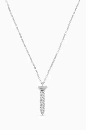 Screw Necklace in Sterling Silver