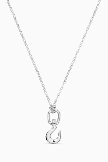 Hook Necklace in Sterling Silver