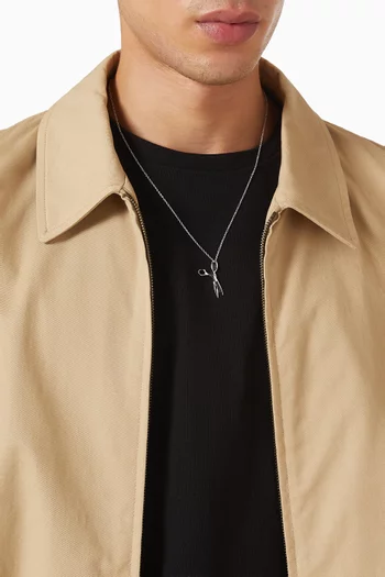 Scissor Necklace in Sterling Silver