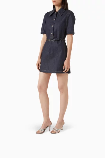 Interlocking G Crystal-embellished Sandals in Metallic Leather