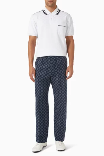 GG Logo Pants in Brushed Flannel