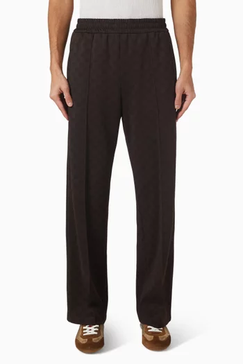 بنطال بنقشة حرفي GG جاكار جيرسيه