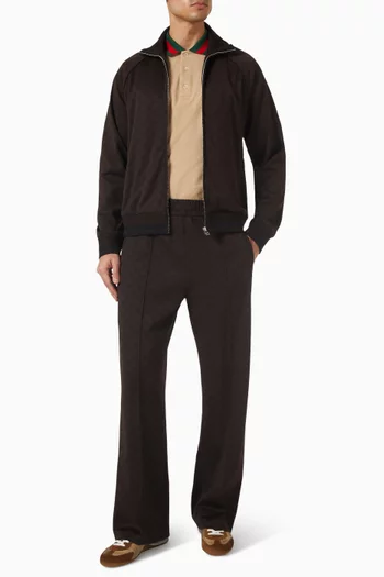 Jacquard Zip Jacket in GG Jersey