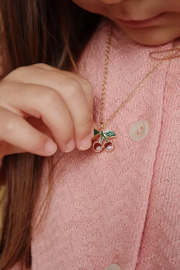 مجموعة مجوهرات بحلي على شكل كرز