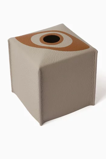 Talisman Tissue Box in Leather