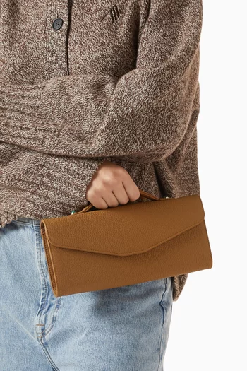 Mini Envelope Pouch in Leather