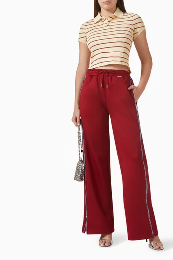 Striped Crop T-shirt in Cotton