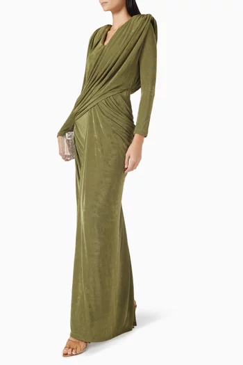 Elle Draped Maxi Dress