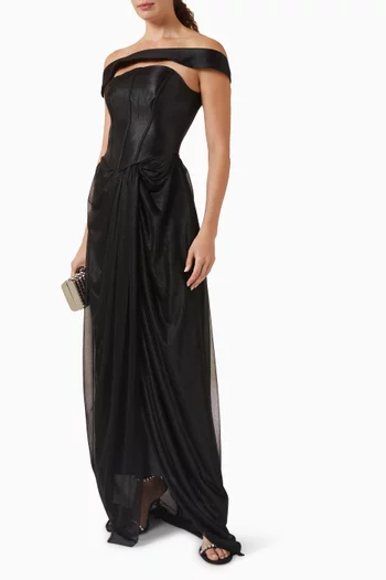 Eclipse Off-shoulder Maxi Dress