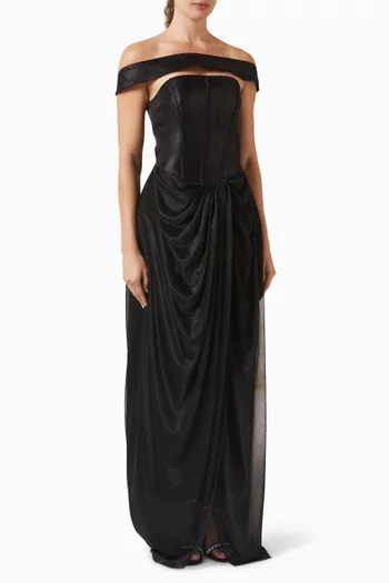 Eclipse Off-shoulder Maxi Dress