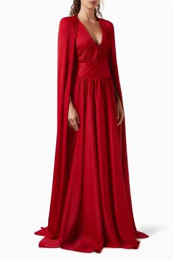 Noor Cape Maxi Dress