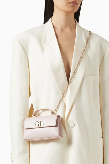 حقيبة 1927 ميني بيد علوية جلد بارز الملمس