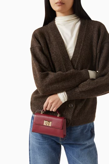 1927 Mini Top-handle Bag in Textured Leather