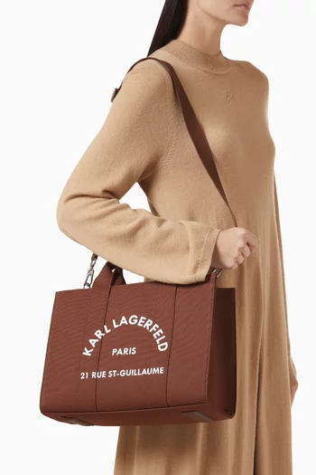 Medium Square Tote Bag in Canvas