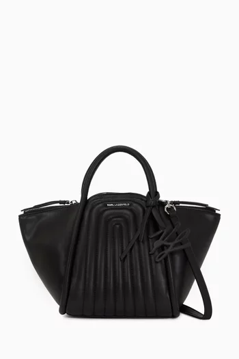 Small K/Wellen Tote Bag in Faux Leather