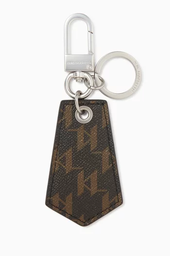 K/Monogram Keychain in Canvas