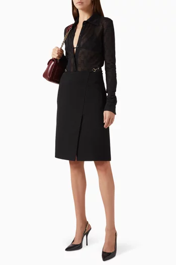 Polo Shirt in GG Jersey Jacquard