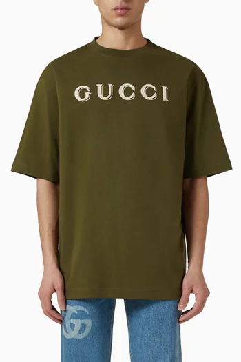 Logo Oversized T-shirt in Cotton-jersey