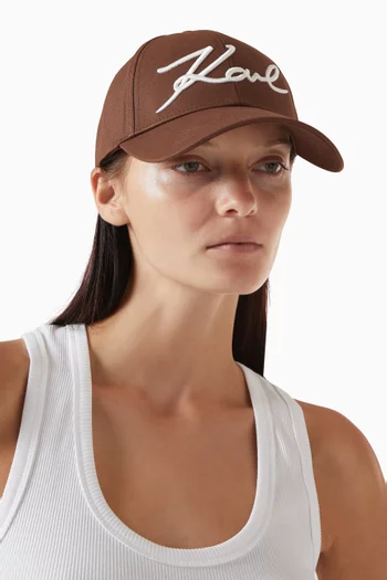 K/Signature Cap in Cotton