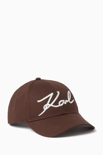 K/Signature Cap in Cotton