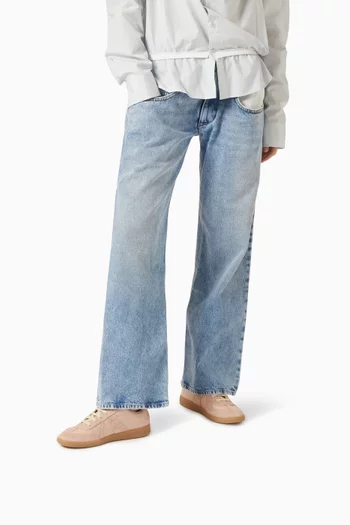 Replica Low-top Sneakers in Nappa & Suede