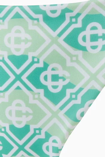 Wavy Monogram String Bikini Briefs