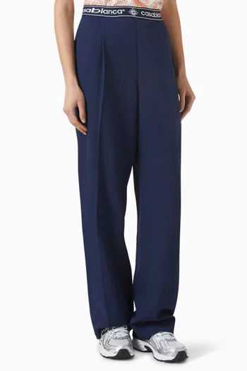 بنطال رياضي بقصة ساق مستقيمة