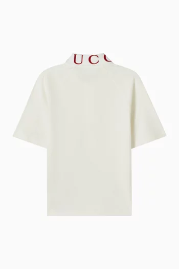 Logo Polo Shirt in Cotton