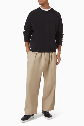 سويت شيرت جيرسيه قطني مخملي مضلع