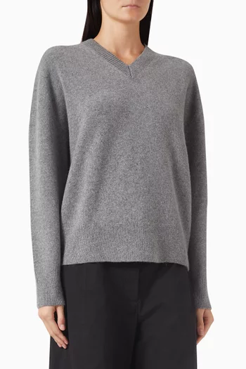 V-neck Sweater in Knit