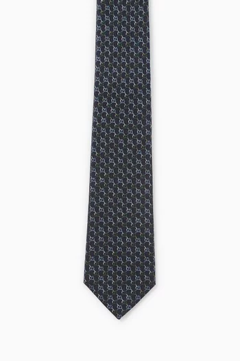 GG Jacquard Tie in Silk