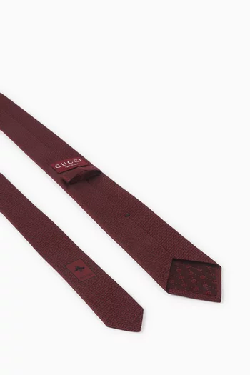 Horsebit Jacquard Tie in Silk