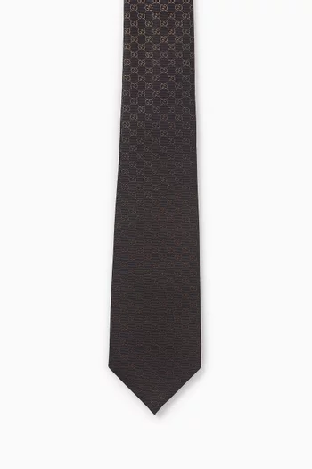 Gradient GG Jacquard Tie in Silk