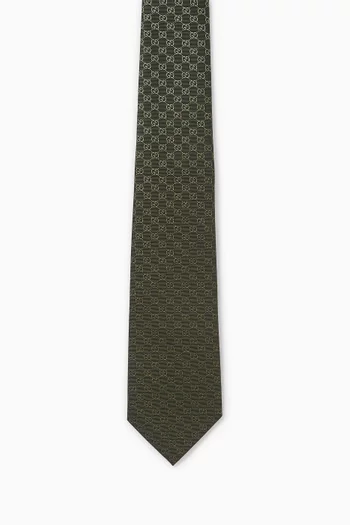 Gradient GG Jacquard Tie in Silk