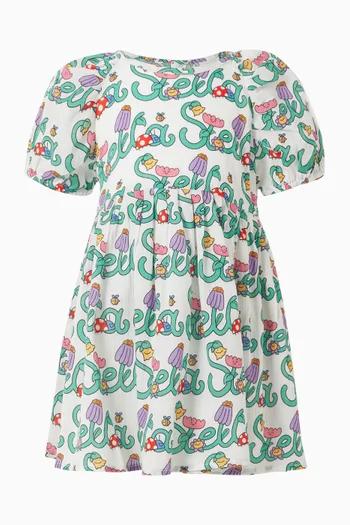 Logo Print Dress
