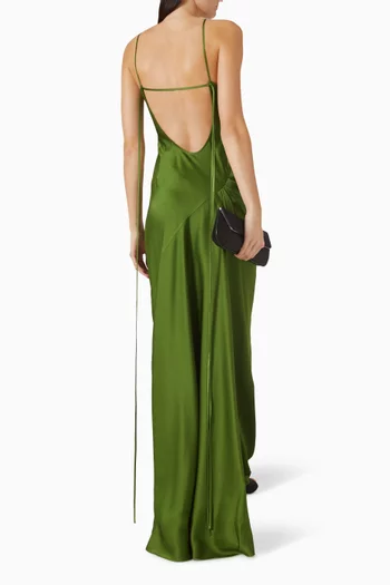 Draped Cami Dress in Crepe