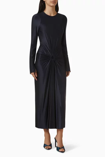 Gathered Midi Dress