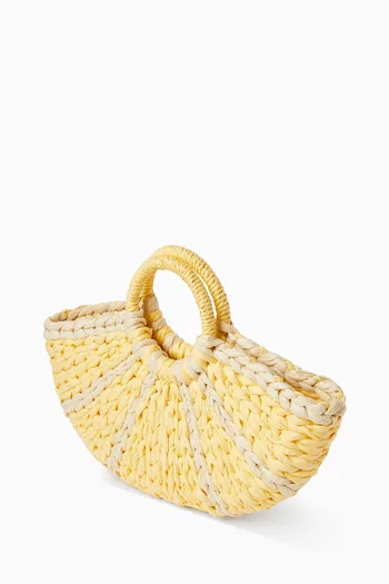 Lemon Straw Bag