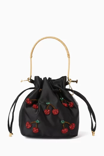Bel Cetim Cherry Bag in Satin