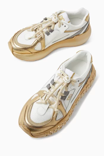 Logo Sneakers in Leather