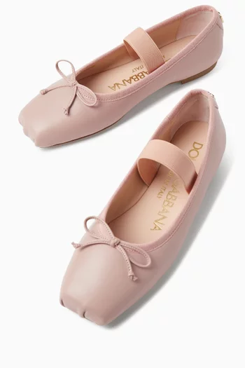 Ballerina Flats in Leather