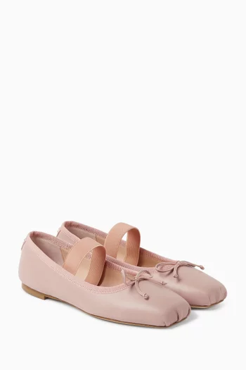 Ballerina Flats in Leather