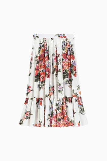 Floral-print Skirt