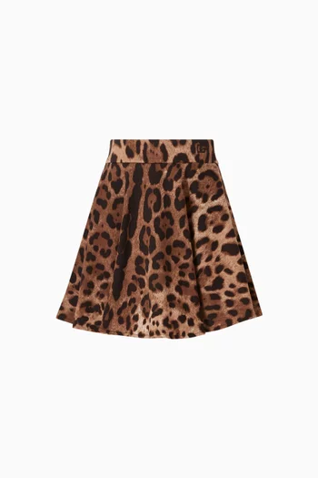 Leopard-print Mini Skirt